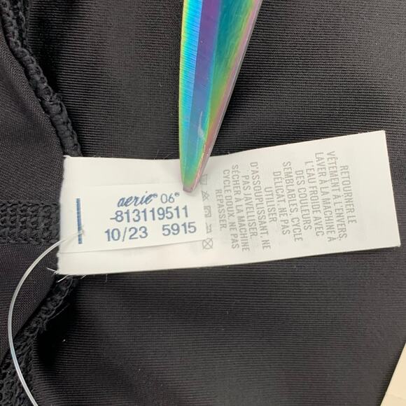 Offline by Aerie Womens XL Leggings Black High Rise Silky Soft Feel Athleisure - Picture 10 of 10